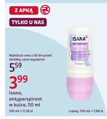 Antyperspirant w kulce promocja w Rossmann