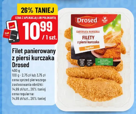 Filet panierowany z piersi kurczaka Drosed promocja w POLOmarket