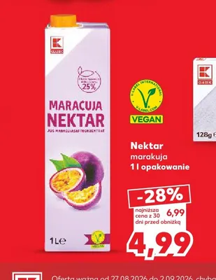 Nektar marakuja K-Classic promocja w Kaufland