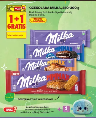 Czekolada Milka Alpine Milk promocja w Biedronka