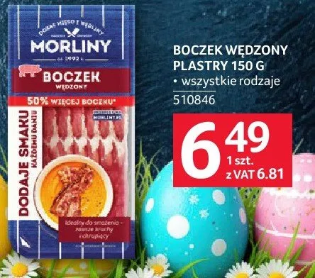 Boczek wędzone plastry 150 g promocja w Selgros