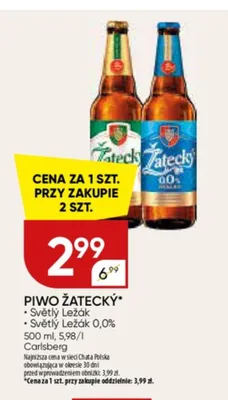 Piwo bezalkoholowe Žatecký Světlý Ležák promocja w Chata Polska