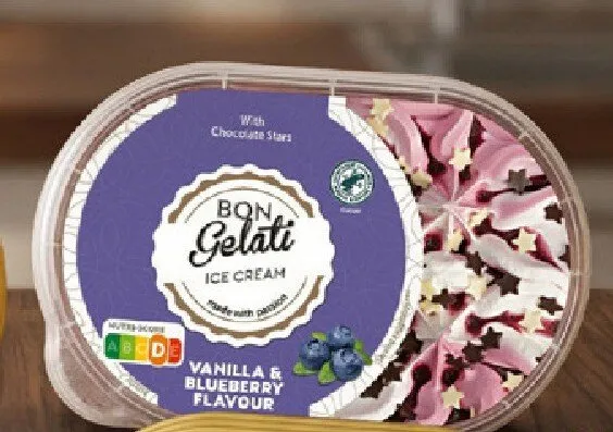 Lody Bon Gelati Vanilla & Blueberry Flavour z nadzieniem promocja w Lidl