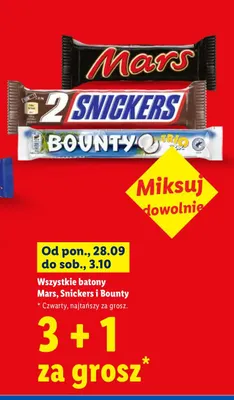 Baton Snickers 2-pak promocja w Lidl