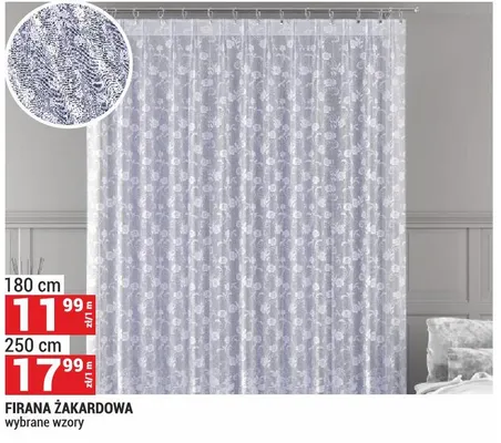 Firana żakardowa promocja w Merkury Market