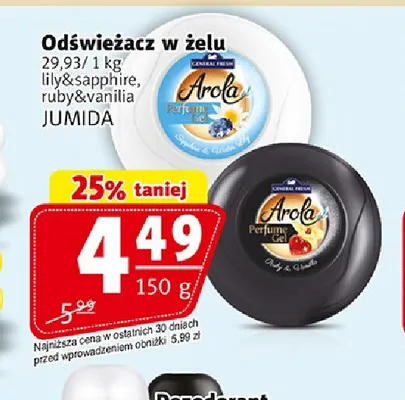 Odświeżacz w żelu lily & sapphire Arola promocja w Prim Market