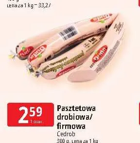 Pasztetowa firmowa Cedrob promocja w Leclerc
