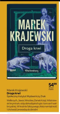 Książka Marek Krajewski Droga krwi promocja w Empik