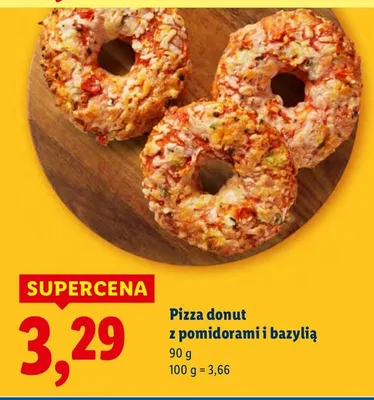 Pizza donut z pomidorami i bazylią promocja w Lidl