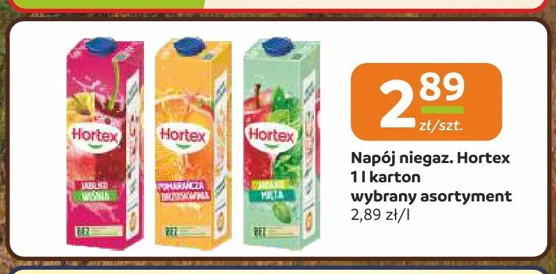 Napój niegazowany Hortex promocja w Gama