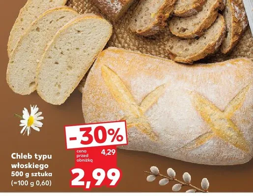 Chleb typu włoskiego promocja w Kaufland