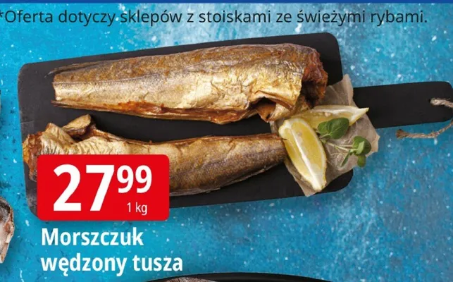 Morszczuk wędzony tusza promocja w Leclerc