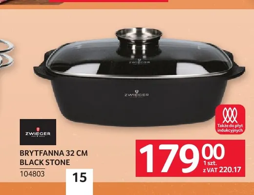 Brytfanna 32 cm Black Stone Zwieger promocja w Selgros