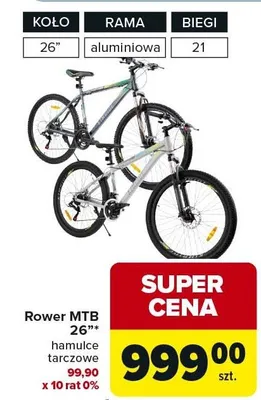 Rower MTB 26" promocja w Carrefour