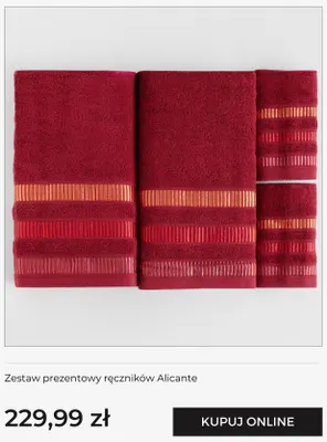 Zestaw prezentowy ręczników Alicante Home & you promocja w home&you