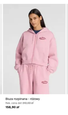 Bluza rozpinana New Balance różowa promocja w Lounge by Zalando