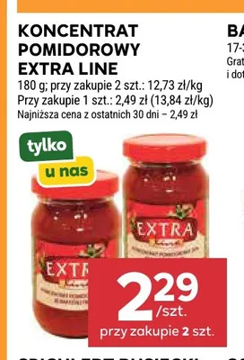 Koncentrat pomidorowy Extra Line promocja w Stokrotka