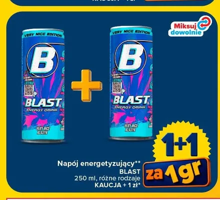 Napój energetyzujący Blast promocja w Carrefour
