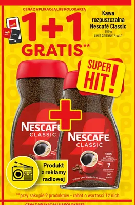 Kawa rozpuszczalna Nescafé Classic promocja w POLOmarket