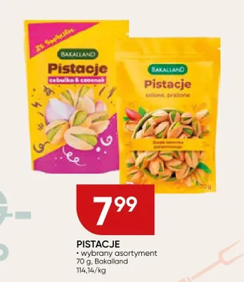 Pistacje cebulka i czosnek Bakalland promocja w Chata Polska