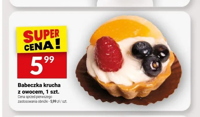 Babeczka krucha z owocem Białecki promocja w Twój Market