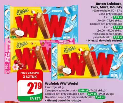 Wafelek WW 2 rodzaje promocja w Dino