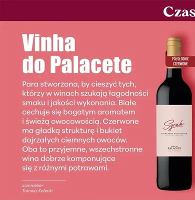 Wino Vinha do Palacete Syrah 2+2 GRATIS promocja w Biedronka