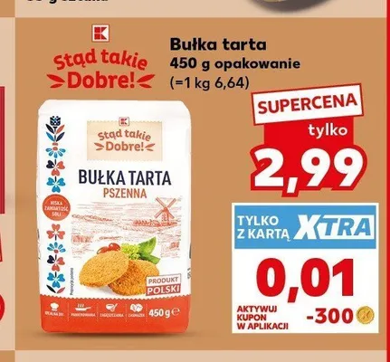 Bułka tarta Stąd takie Dobre! promocja w Kaufland