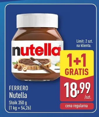Nutella promocja w Aldi