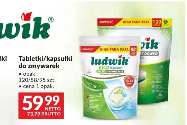 Tabletki do zmywarek Ludwik promocja w Makro