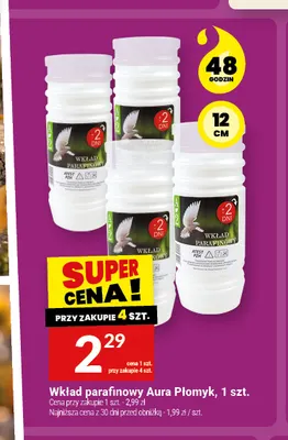 Wkład parafinowy Aura Płomyk promocja w Twój Market