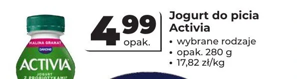 Jogurt do picia Activia promocja w Odido