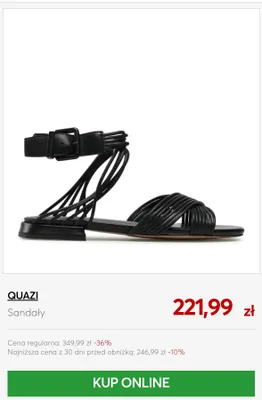 Sandały Quazi promocja w eobuwie.pl