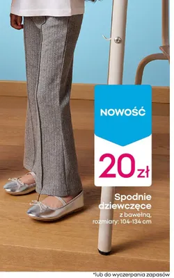 Spodnie dziewczęce promocja w Pepco