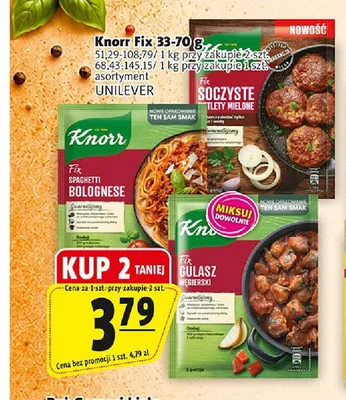 Fix Spaghetti Bolognese Knorr promocja w Prim Market