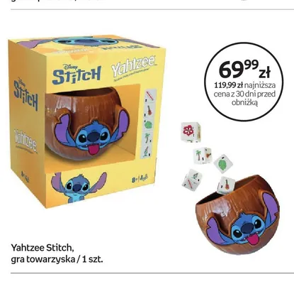 Gra towarzyska Yahtzee Stitch promocja w Empik