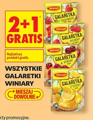 Wszystkie galaretki 2+1 GRATIS promocja w Biedronka