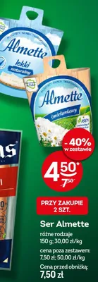 Ser Almette śmietankowy promocja w Żabka