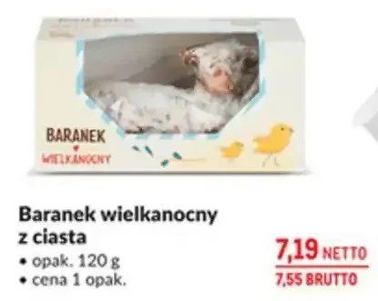 Baranek wielkanocny z ciasta promocja w Makro