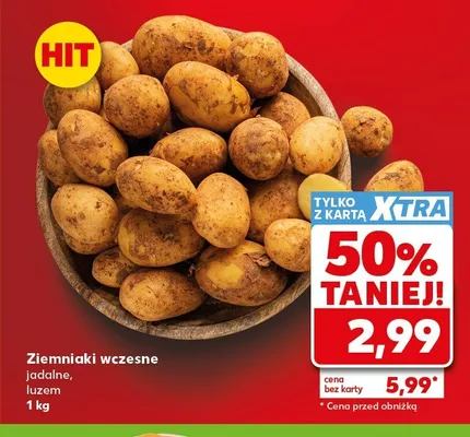 Ziemniaki wczesne jadalne promocja w Kaufland