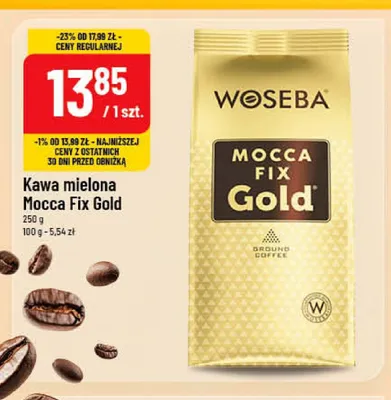 Kawa mielona WOSEBA Mocca Fix Gold promocja w POLOmarket
