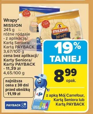 Wrapy Mission promocja w Carrefour Market
