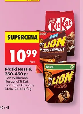Płatki śniadaniowe Nestlé Lion Wildcrush promocja w Biedronka