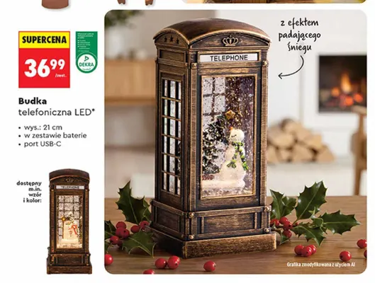 Budka telefoniczna LED promocja w Biedronka