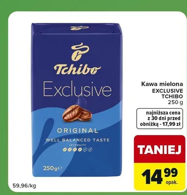 Kawa mielona Tchibo Exclusive Original promocja w Carrefour Express