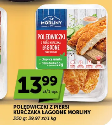 Polędwiczki z piersi kurczaka łagodne Morliny promocja w Groszek