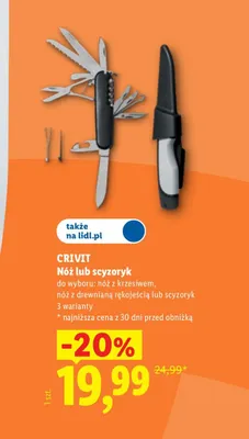 Scyzoryk Crivit promocja w Lidl