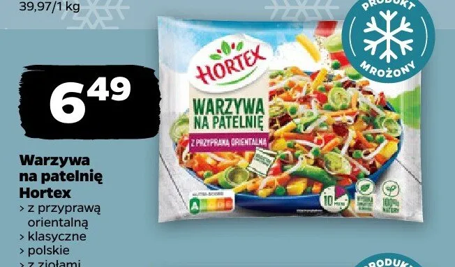Warzywa na patelnię Hortex z ziołami promocja w Netto