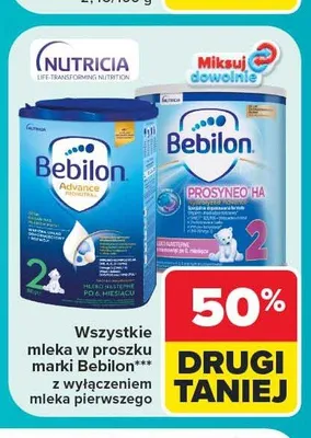 Mleko w proszku Bebilon promocja w Carrefour Market