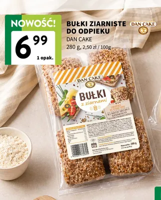 Bułki ziarniste do odpieku Dan Cake promocja w Intermarche